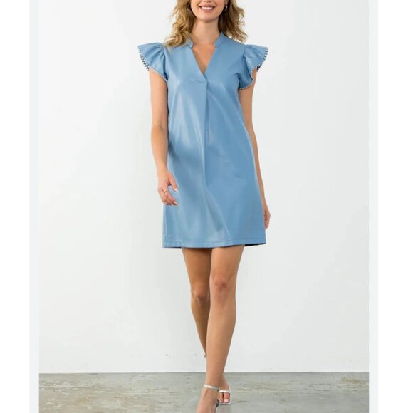 THML Dresses & Skirts - THML Blue Mini Dress